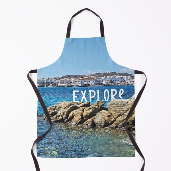 Item preview, Explore.... View from Mykonos looking over water designed and sold by CHASAcreative.
