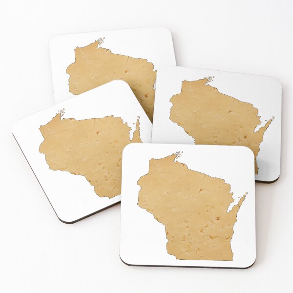 Item preview, Wisconsin Cheddar State Map designed and sold by bigbalddon.