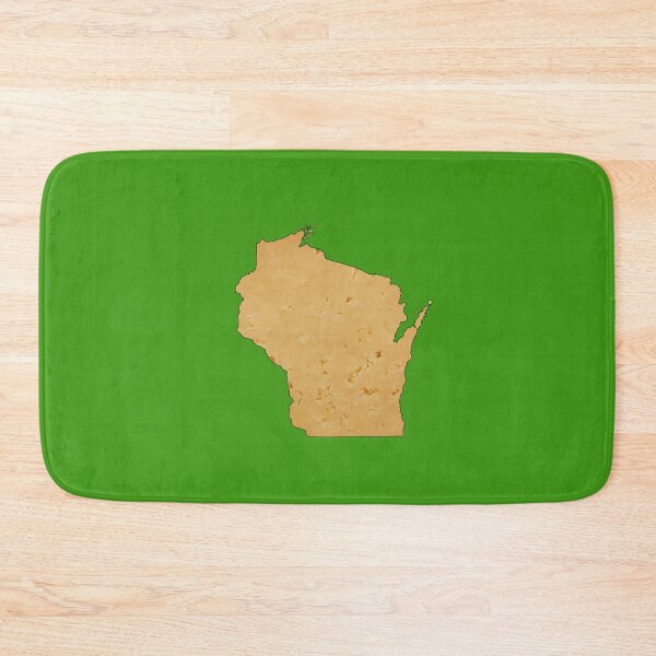 Aperçu de l'œuvre Carte de l'État du Wisconsin Cheddar créée et vendue par bigbalddon.