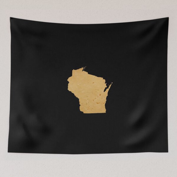 Item preview, Wisconsin Cheddar State Map designed and sold by bigbalddon.