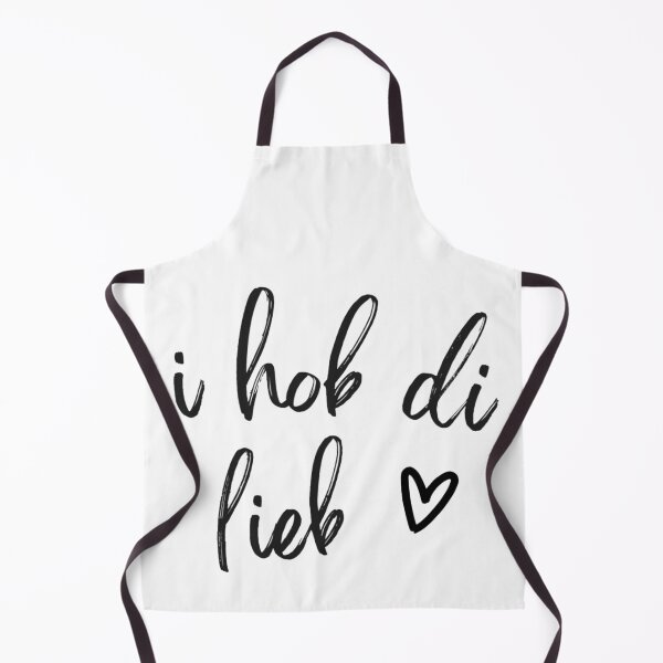 Artikelvorschau, I hob di lieb – Liebe im Dialekt / Ich liebe dich mit Herz entworfen und verkauft von Art by M.H..