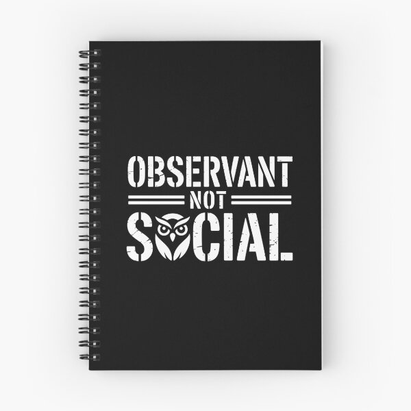 Item preview, Observant Not Social designed and sold by theartfulaspie.