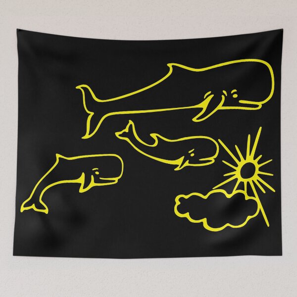 Item preview, Whales and Sun Tattoo by Robe of Extremoduro designed and sold by MobsProject.