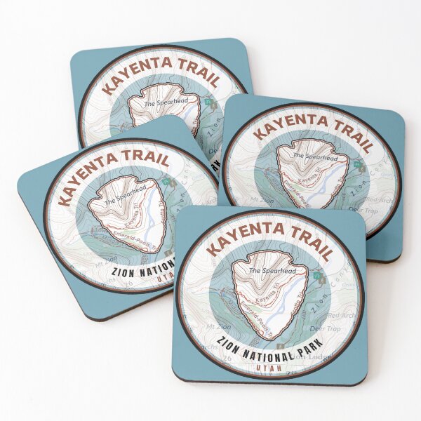 Item preview, Zion Souvenir Map - Kayenta Trail designed and sold by Willz Designz.