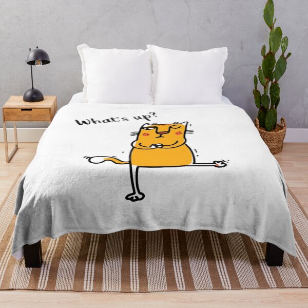 Item preview, Chill Yellow Cat – Awkwardly Cute Minimal Illustration designed and sold by La-Nuna.
