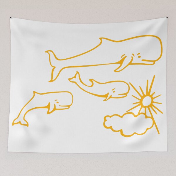 Item preview, Whales and Sun Tattoo by Robe of Extremoduro designed and sold by MobsProject.