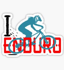 I Enduro Woman MTB Tee Sticker