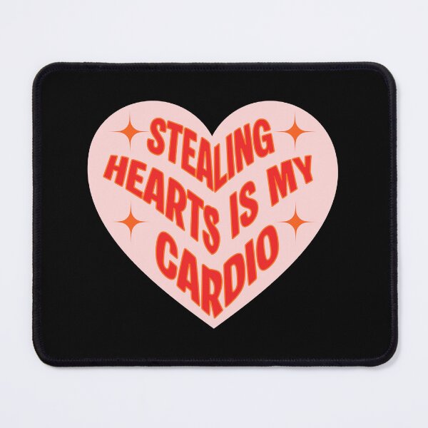 Item preview, Stealing Hearts Is My Cardio-Cute Retro Valentine Heart designed and sold by joleyjl.
