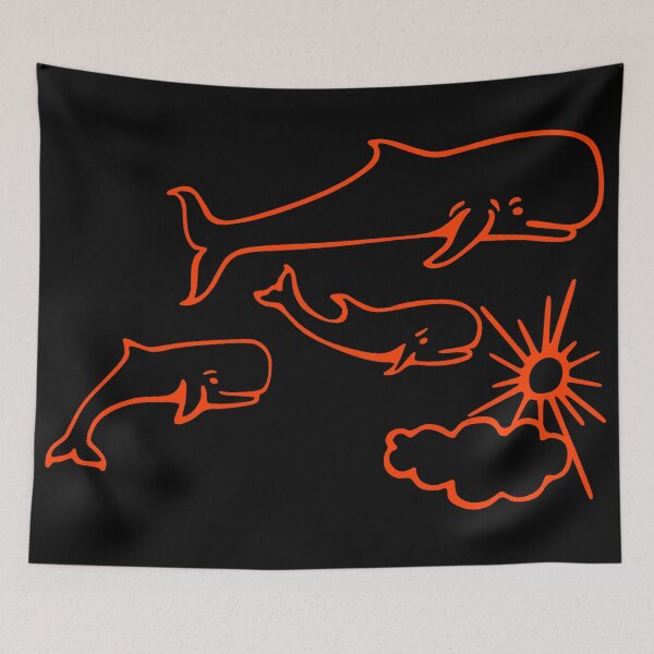Item preview, Whales and Sun Tattoo by Robe of Extremoduro designed and sold by MobsProject.