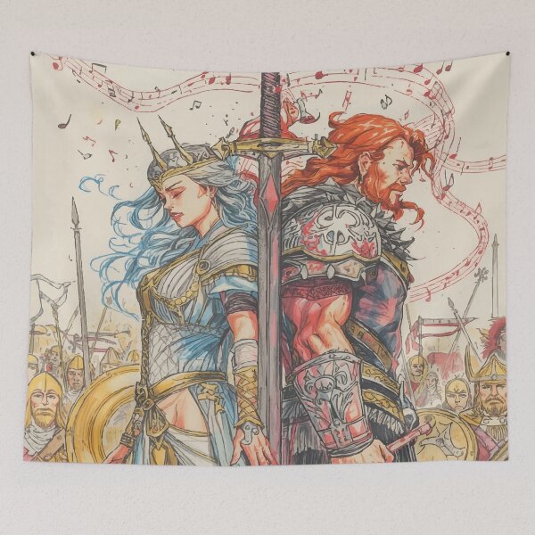 Item preview, Bardbarian and Valkyrie designed and sold by AbstractAnom.