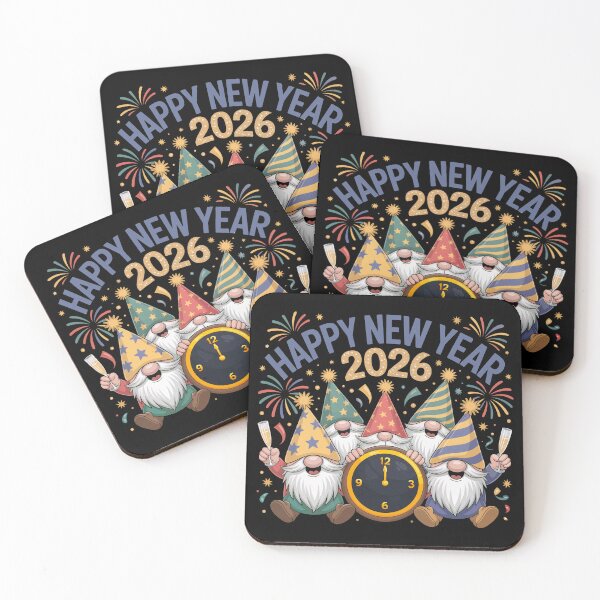 Item preview, Happy New Year Celebration – Cute Gnomes Party Illustration designed and sold by SoftStyleStudio ⭐⭐⭐.