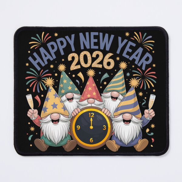 Item preview, Happy New Year Celebration – Cute Gnomes Party Illustration designed and sold by SoftStyleStudio ⭐⭐⭐.