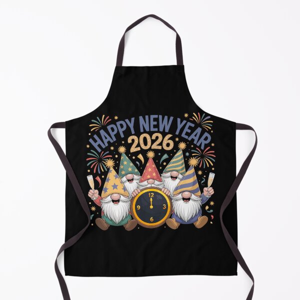 Item preview, Happy New Year Celebration – Cute Gnomes Party Illustration designed and sold by SoftStyleStudio ⭐⭐⭐.