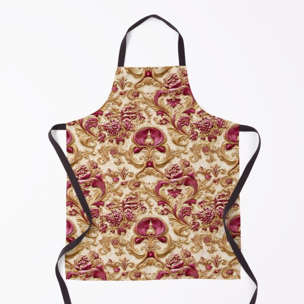 Item preview, Luxury Baroque Floral Gold and Burgundy designed and sold by Jirka Svetlik, Studio Illuvision.