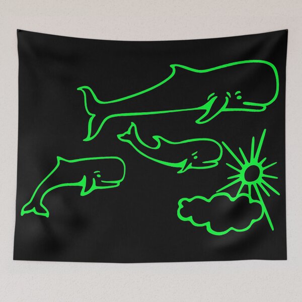 Item preview, Whales and Sun Tattoo by Robe of Extremoduro designed and sold by MobsProject.