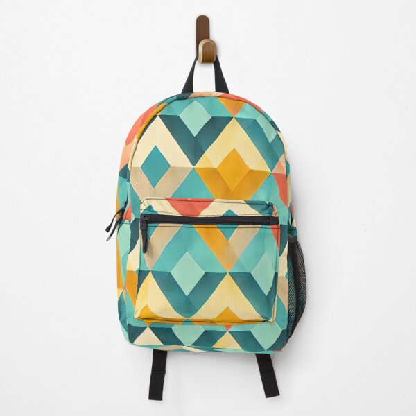 Item preview, Summer Harlequin Diamond Pattern Bright Geometric Art Print designed and sold by PinUpPizzazz.