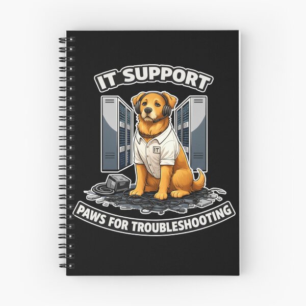 Item preview, Golden Retriever IT Support - Paws for Troubleshooting Funny Dog IT Gift designed and sold by Pulse & Paws | Pop Culture Tees and Stickers.