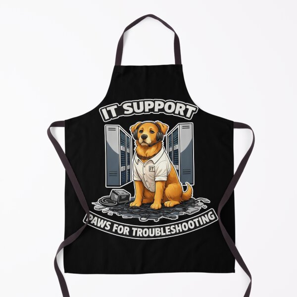 Item preview, Golden Retriever IT Support - Paws for Troubleshooting Funny Dog IT Gift designed and sold by Pulse & Paws | Pop Culture Tees and Stickers.