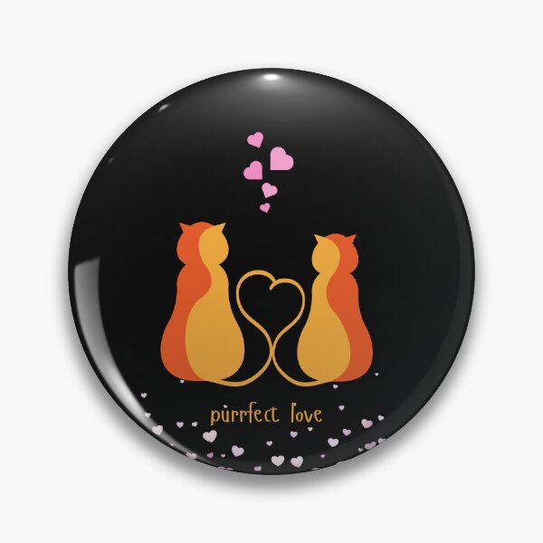 Item preview, Cat Lovers - Purrfect Love - Romantic Cat Couple designed and sold by Feliciano3.