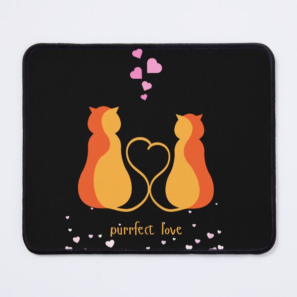 Item preview, Cat Lovers - Purrfect Love - Romantic Cat Couple designed and sold by Feliciano3.