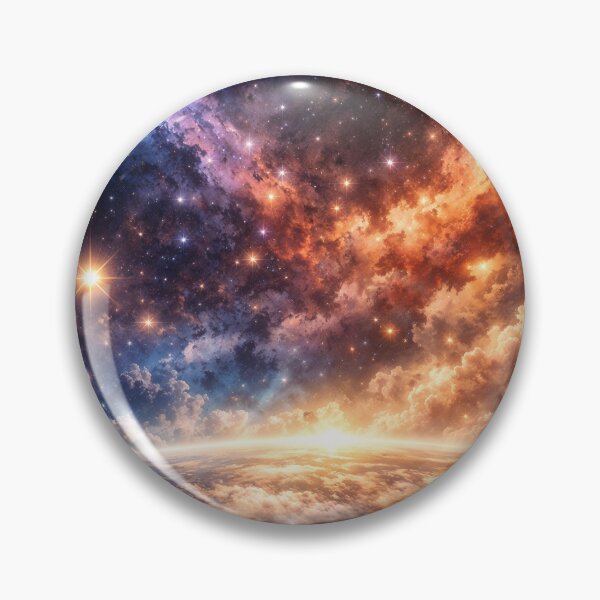 Item preview, Cosmic Horizon – Galactic Sunrise Over the Universe | Space Art designed and sold by RokaCircles.