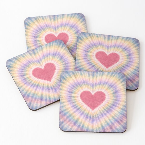 Item preview, Rainbow Heart Tie Dye Print designed and sold by SezzyDesigns.