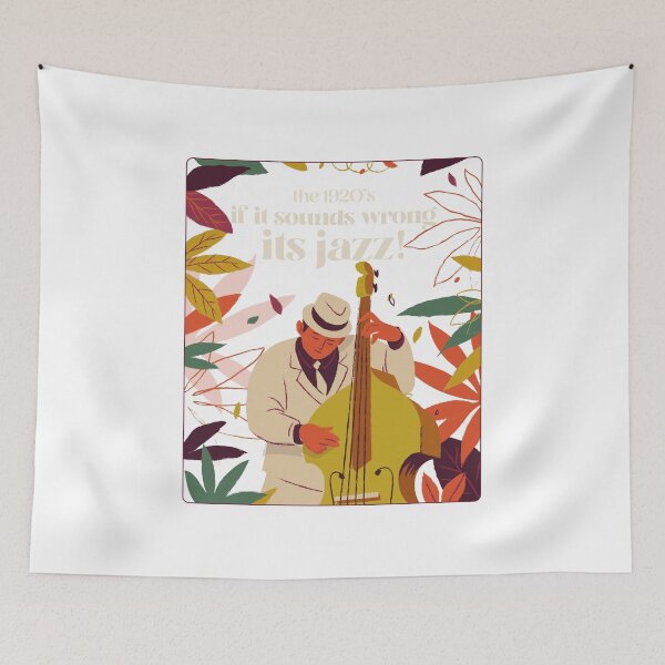 Item preview, The 1920s If It Sounds Wrong Its Jazz T-Shirt designed and sold by BdawgsFactory.