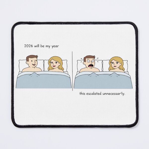 Item preview, 2026 Will Be My Year – Minimal Dark Humor Comic Strip designed and sold by Passacagliabusra.