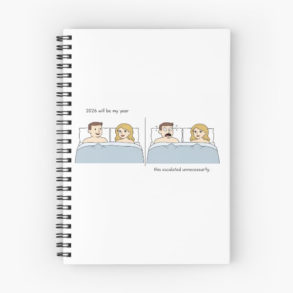 Item preview, 2026 Will Be My Year – Minimal Dark Humor Comic Strip designed and sold by Passacagliabusra.