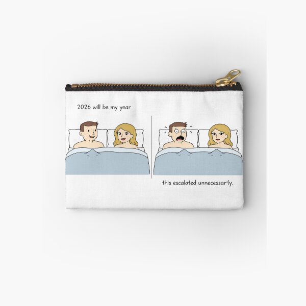 Item preview, 2026 Will Be My Year – Minimal Dark Humor Comic Strip designed and sold by Passacagliabusra.