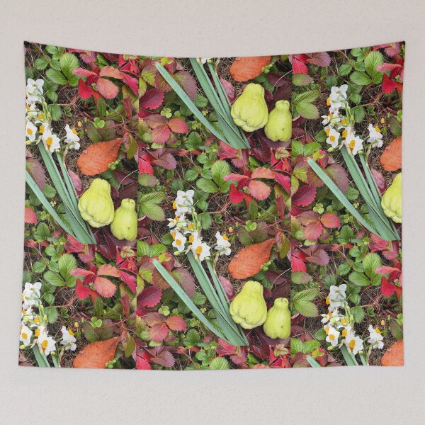 Item preview, 苺の葉、水仙、隼人瓜  Blessings from Garden, Dec. 2025 designed and sold by Ula Shibazaki.