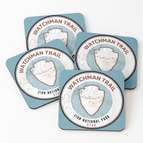 Item preview, Zion Souvenir Map - Watchman Trail designed and sold by Willz Designz.