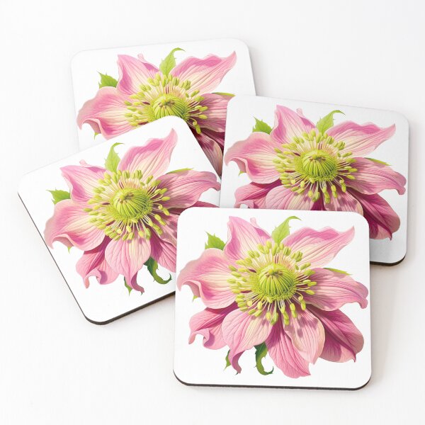 Item preview, Detailed Pink Hellebore Flower Illustration designed and sold by CharlieDesings.