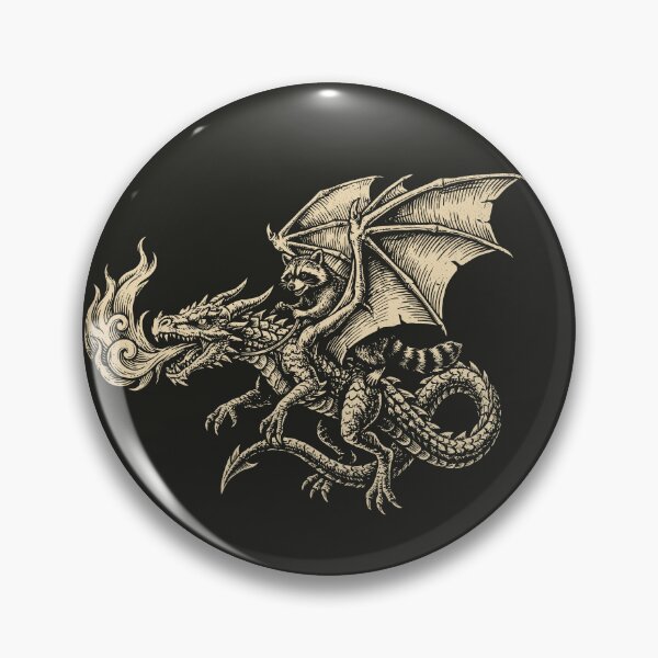 Item preview, Raccoon Drogon Rider Mythical Beast Fantasy designed and sold by Y-Vibes.
