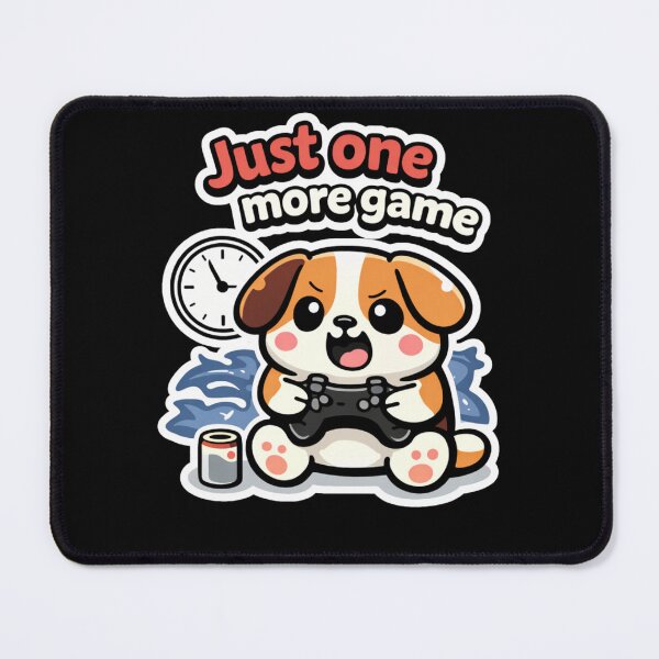 Item preview, Just One More Game – Funny Gamer Humor Design designed and sold by LucaVibeBrand.