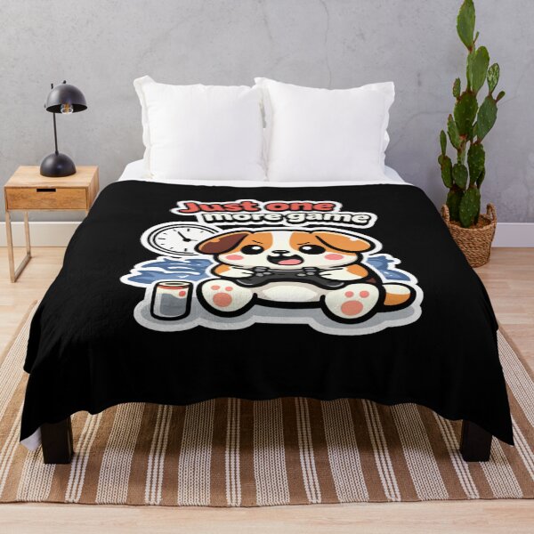 Item preview, Just One More Game – Funny Gamer Humor Design designed and sold by LucaVibeBrand.