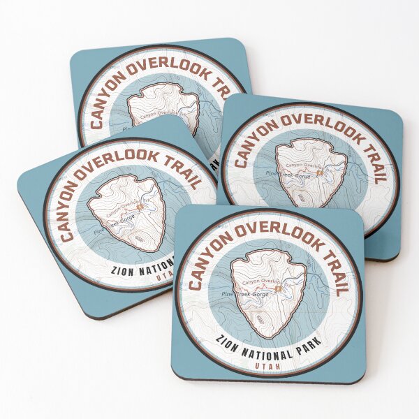Item preview, Zion Souvenir Map - Canyon Overlook Trail designed and sold by Willz Designz.