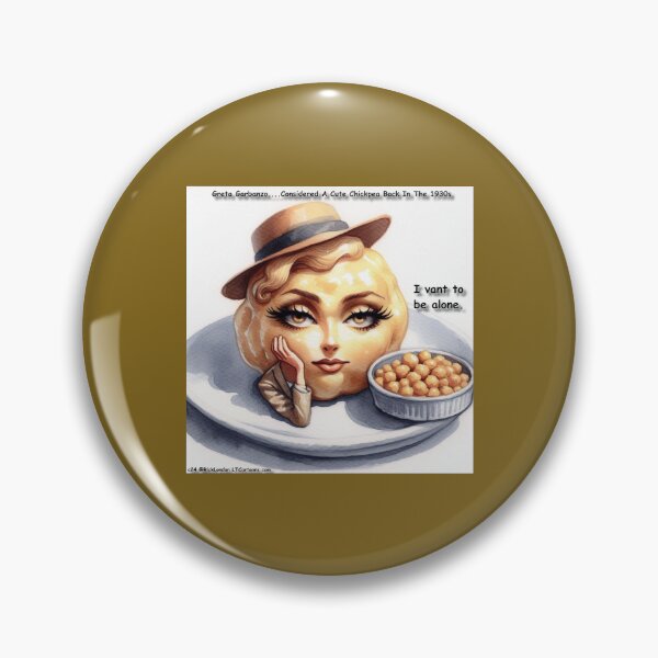 Item preview, Pretty Hot Chickpea: Hollywood’s Greta Garbanzo Cartoon designed and sold by Rick London Gifts.