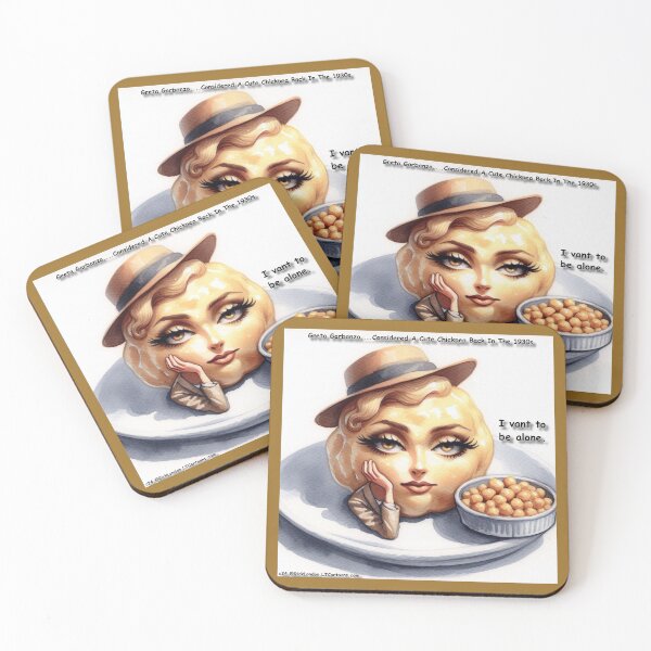 Item preview, Pretty Hot Chickpea: Hollywood’s Greta Garbanzo Cartoon designed and sold by Rick London Gifts.