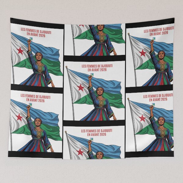 Item preview, Les Femmes de Djibuuti En Avant 2026 - Women's Empowerment Design designed and sold by DjibProp.