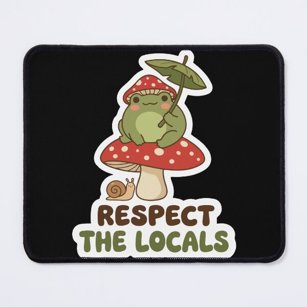 Item preview, Respect The Locals - Cute Frog and Snail Cottagecore designed and sold by str33ty.ltd.
