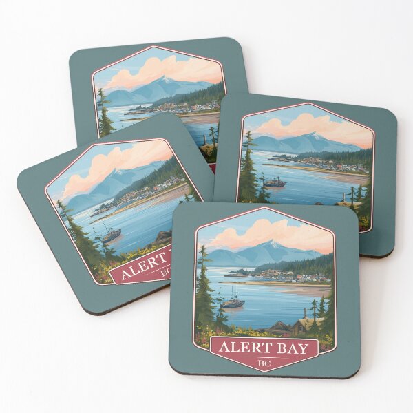Item preview, Alert Bay British Columbia Cormorant Island Coastal Village Art BC designed and sold by meganohm.
