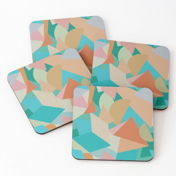 Item preview, Modern Colorful Shapes Abstract Print designed and sold by Leufia.