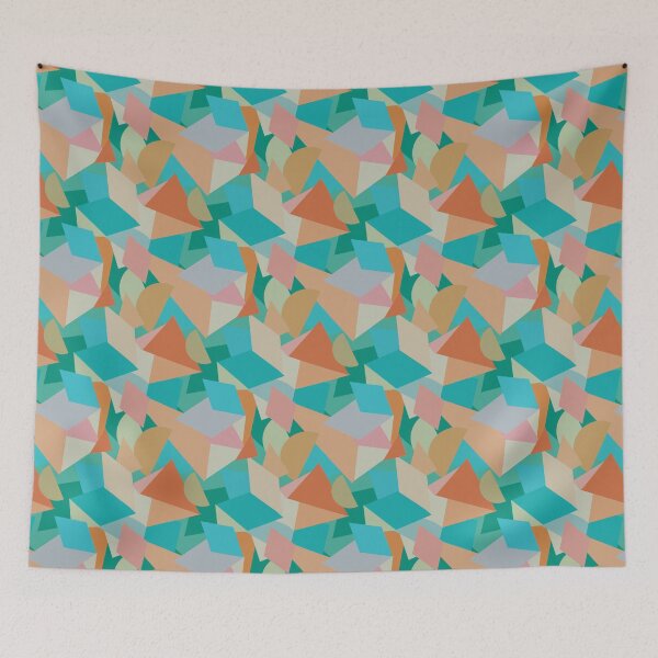 Item preview, Modern Colorful Shapes Abstract Print designed and sold by Leufia.