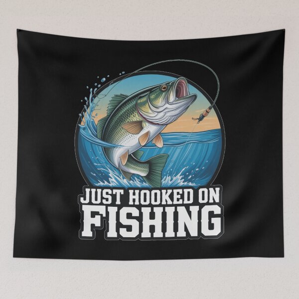 Item preview, Just hooked on fishing designed and sold by DreamOnShirts.
