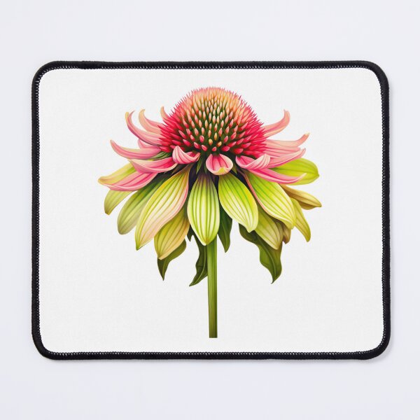 Item preview, Vibrant Stylized Echinacea Flower Illustration designed and sold by CharlieDesings.