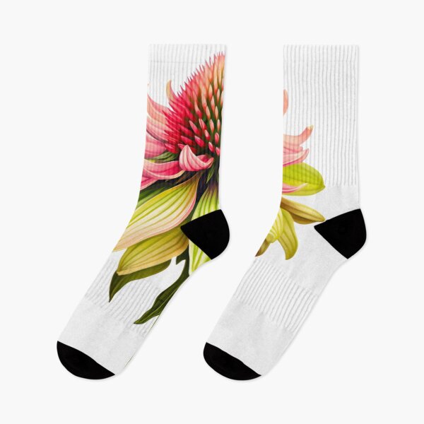Item preview, Vibrant Stylized Echinacea Flower Illustration designed and sold by CharlieDesings.