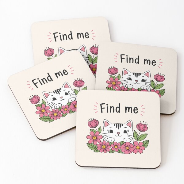 Item preview, Cat and flowers designed and sold by PrintLabStudio.