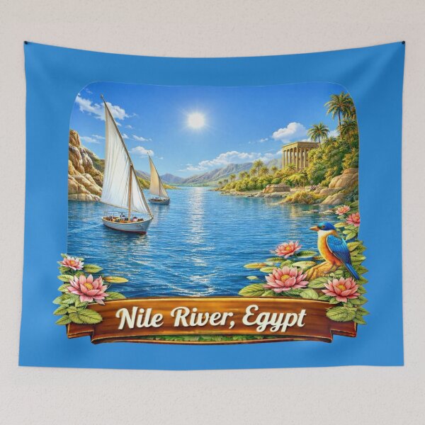 Item preview, Nile River, Egypt designed and sold by Myra365Art.