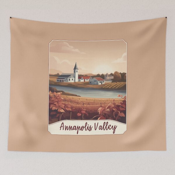 Item preview, Annapolis Valley Nova Scotia Vineyard Farm Landscape Canada NS Bay of Fundy designed and sold by meganohm.